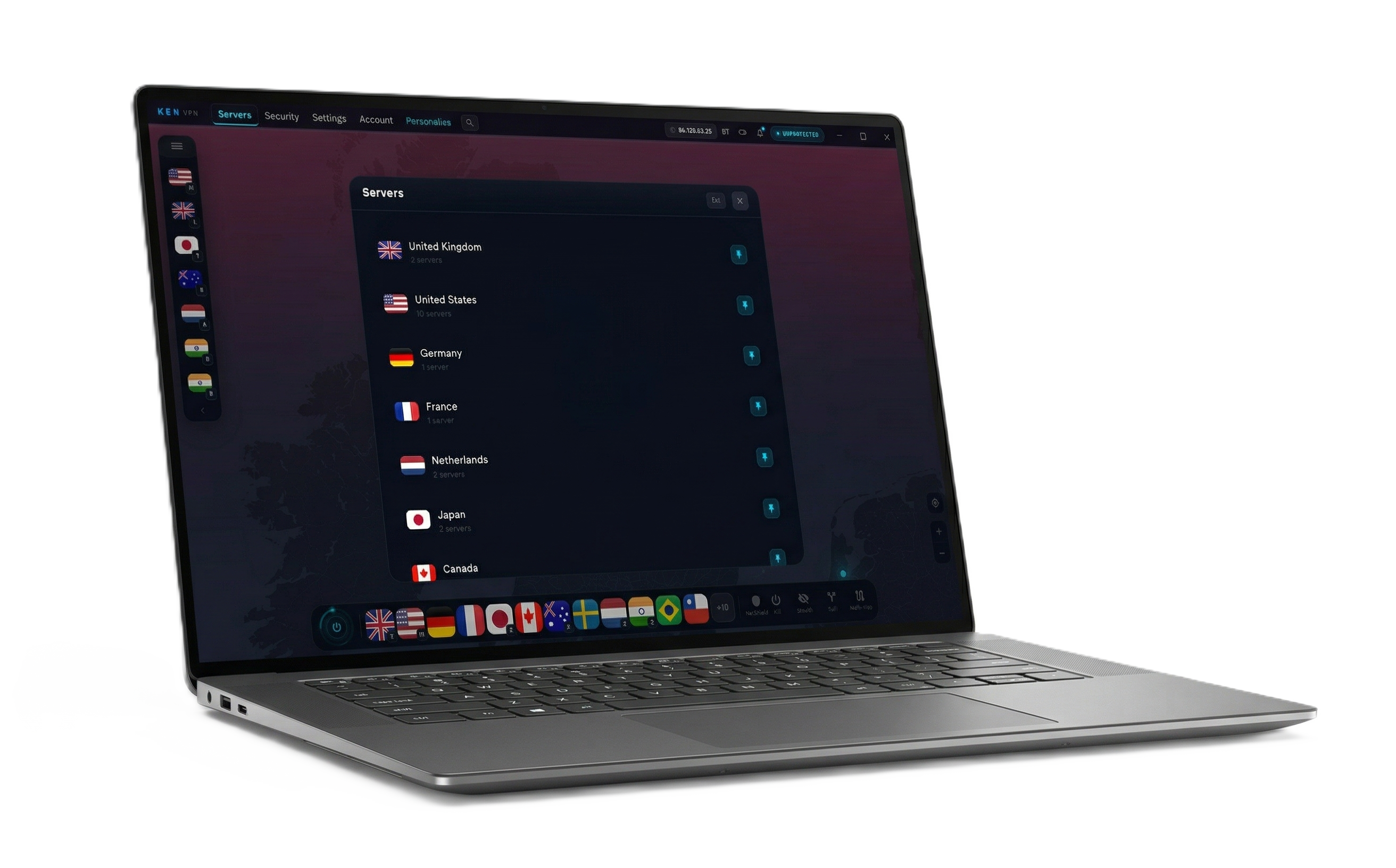 KEN VPN servers on Windows